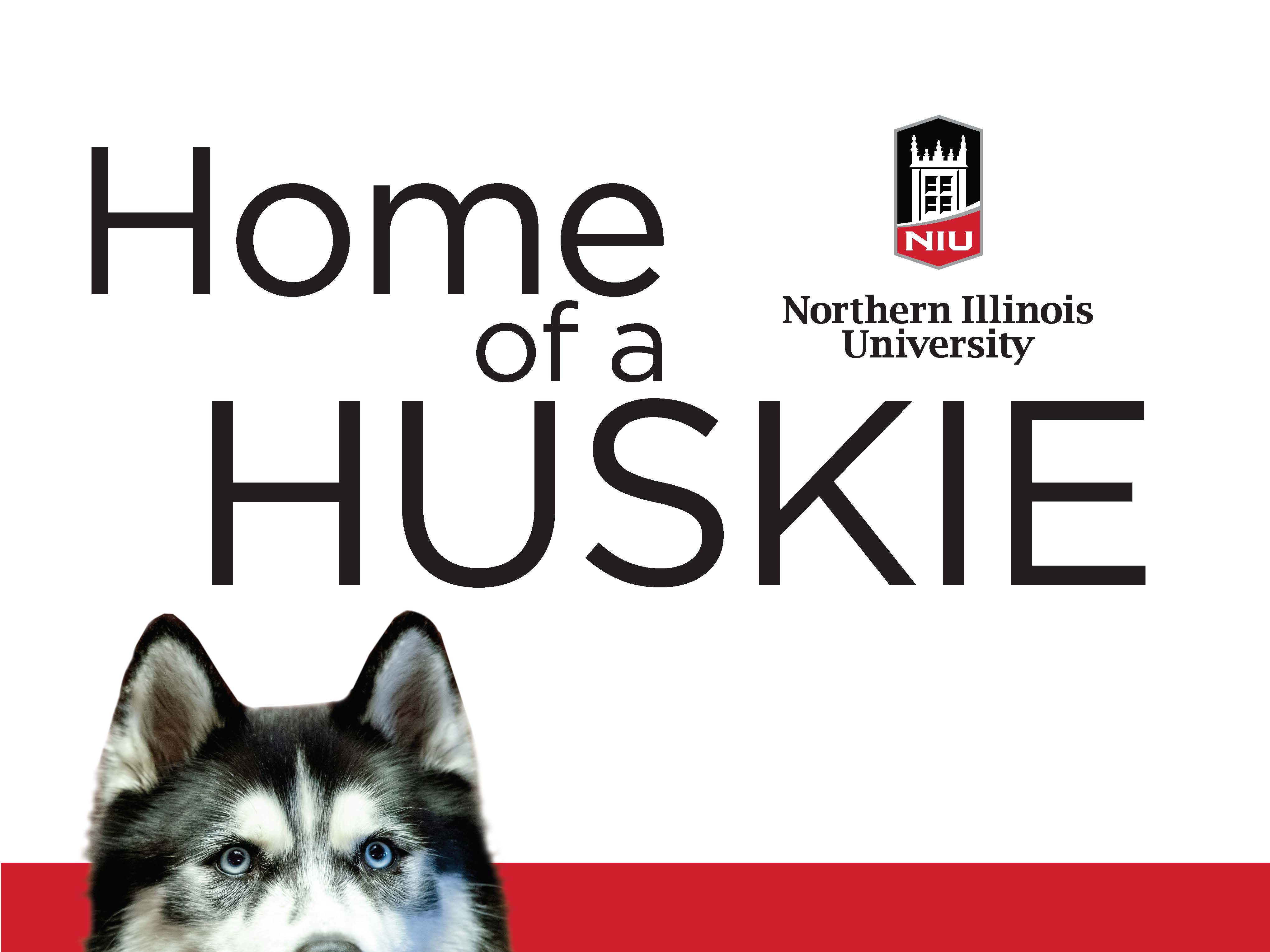 NIU Huskie Pride yard sign design 3
